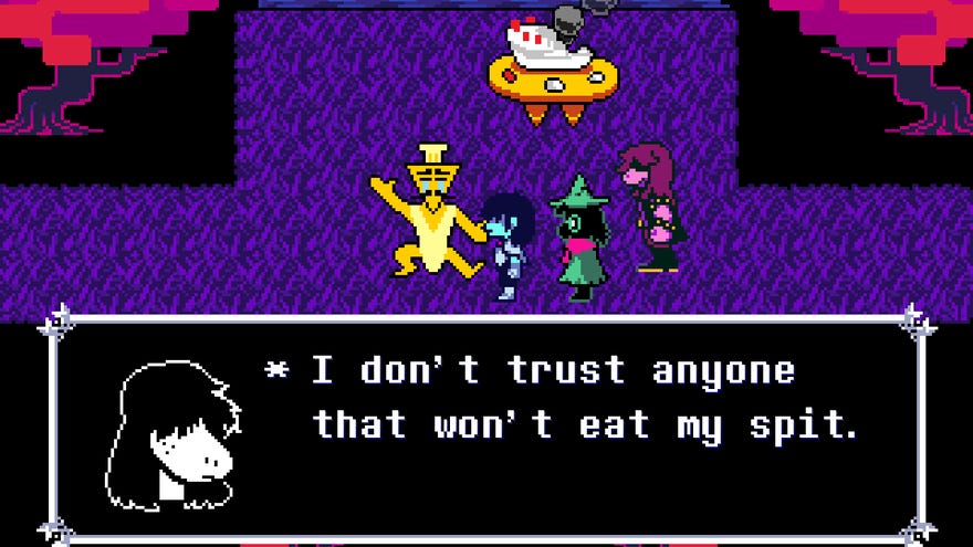 Chatting in a Deltarune Chapter 1 screenshot.