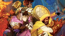 Artwork showing three characters from the Descent: Legends Of The Dark board game