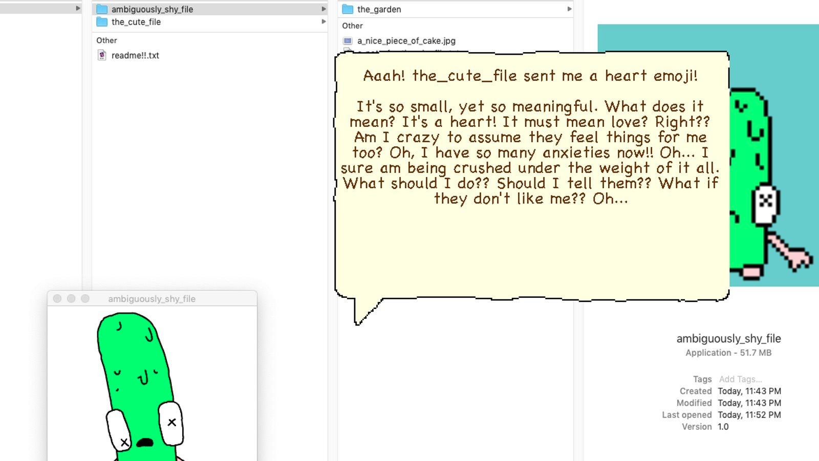 Image for Your files want to smooch in A Desktop Love Story