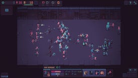 A screenshot from Despot's Game showing two armies fighting.