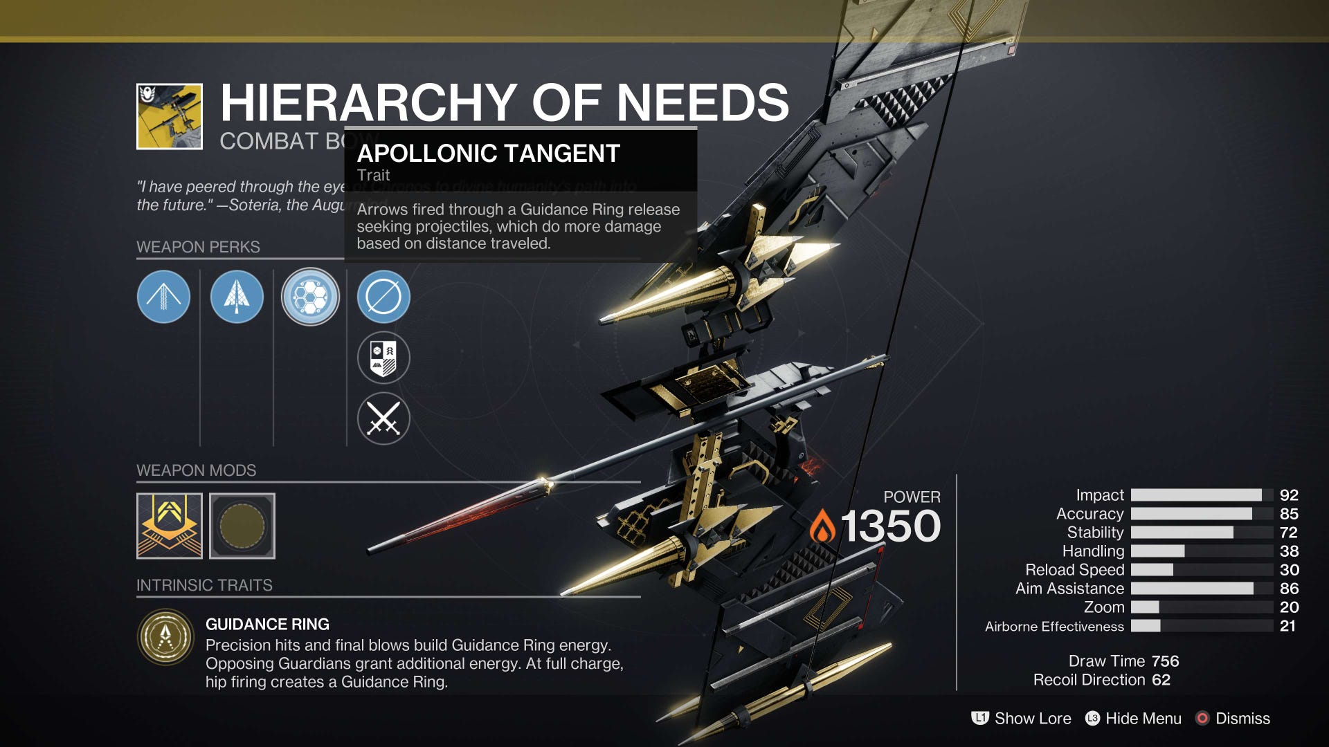 Destiny 2 Hierarchy of Needs drop location, catalyst source explained