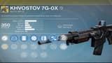Destiny Khvostov Quest - schematic location, 7G-OX weapon parts and manual pages for Rise of Iron's We Found a Rifle Quest