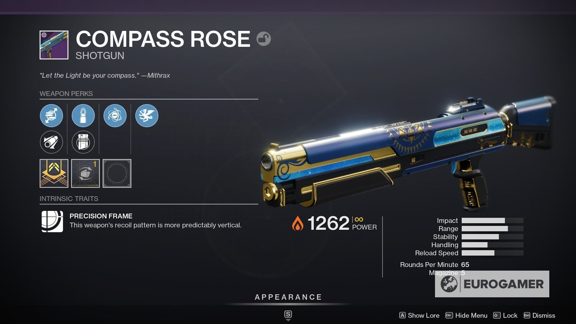 Destiny 2 Compass Rose god roll and drop location