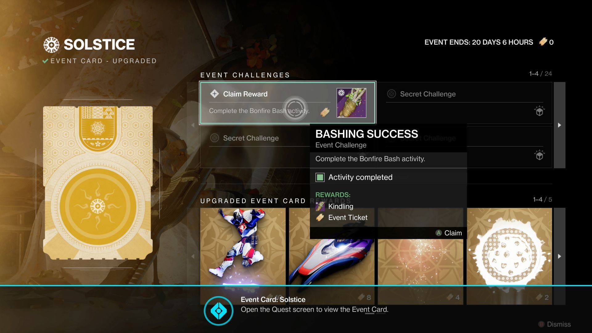 Destiny 2 Kindling sources, event challenges and how to add Kindling