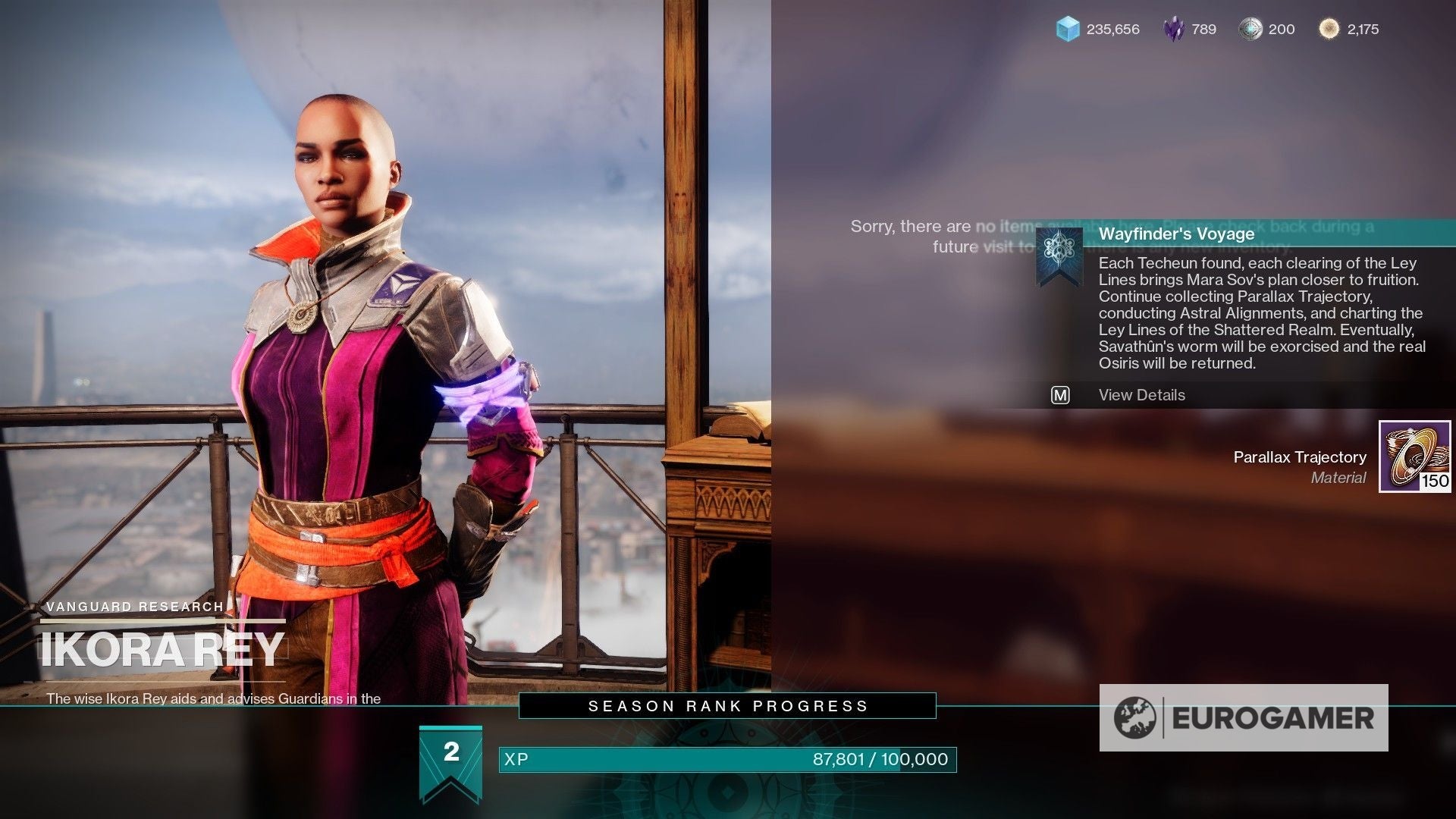 Destiny 2 Parallax Trajectory sources and best farm method explained