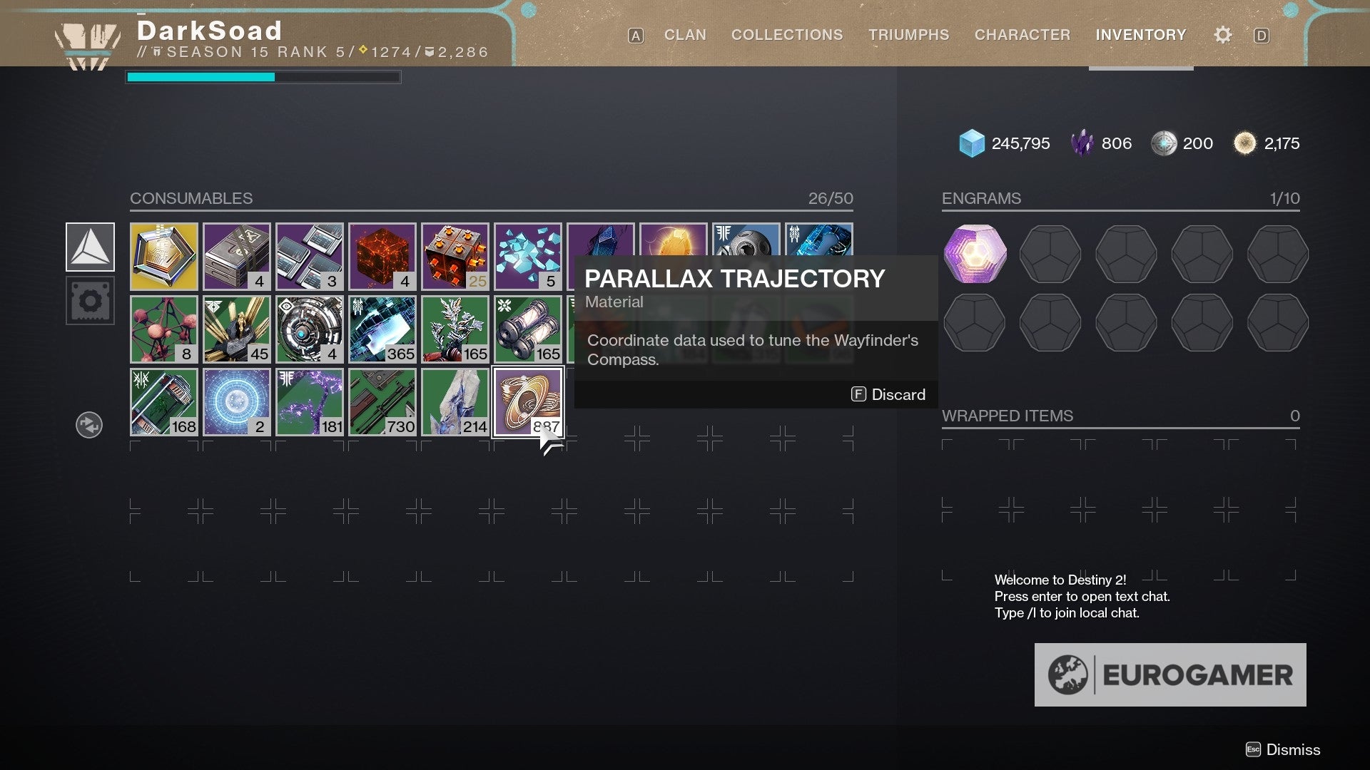 Destiny 2 Parallax Trajectory sources and best farm method explained