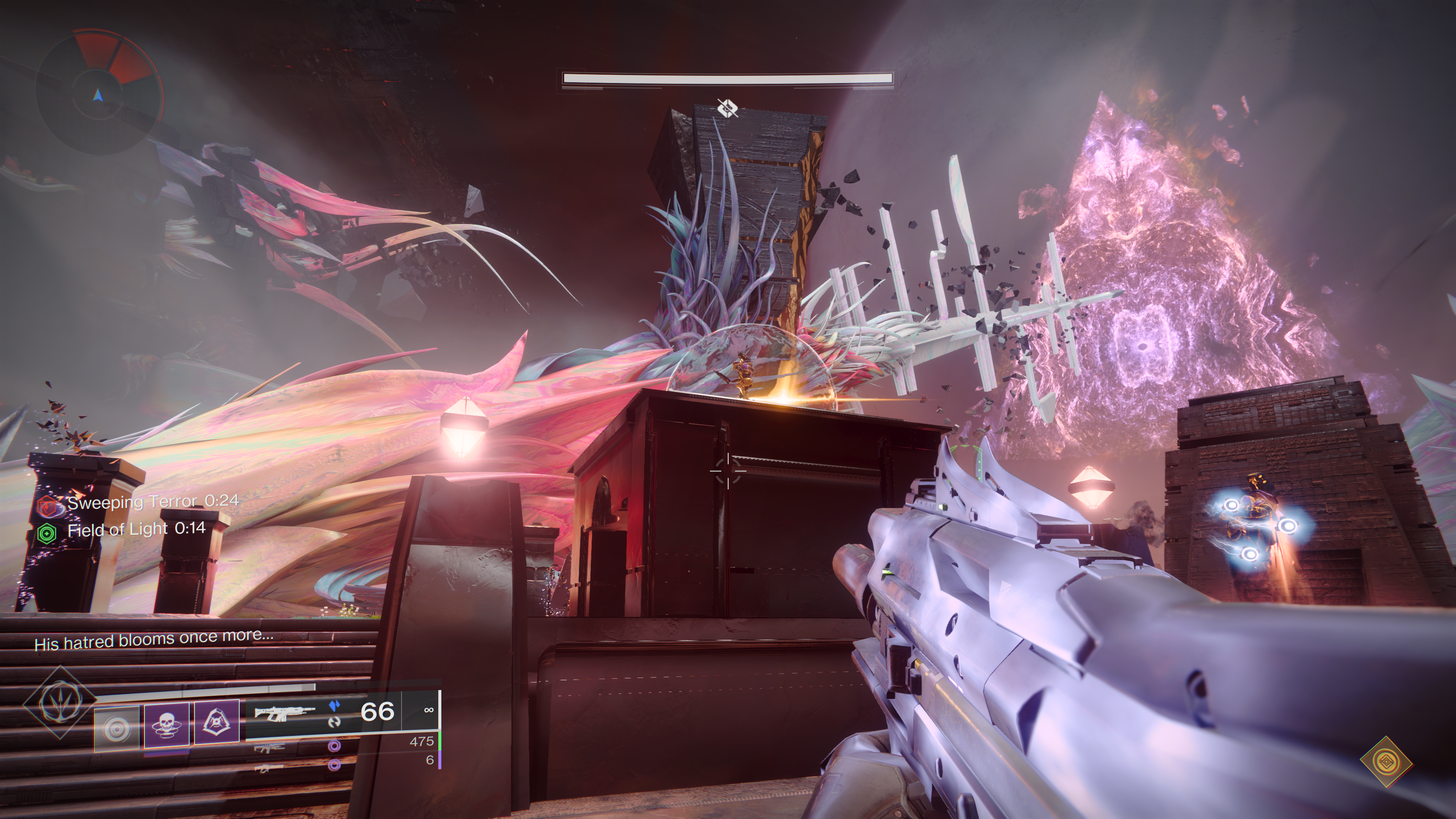 How to complete the Cataclysm portion of Root of Nightmares, with Field of Light and Sweeping