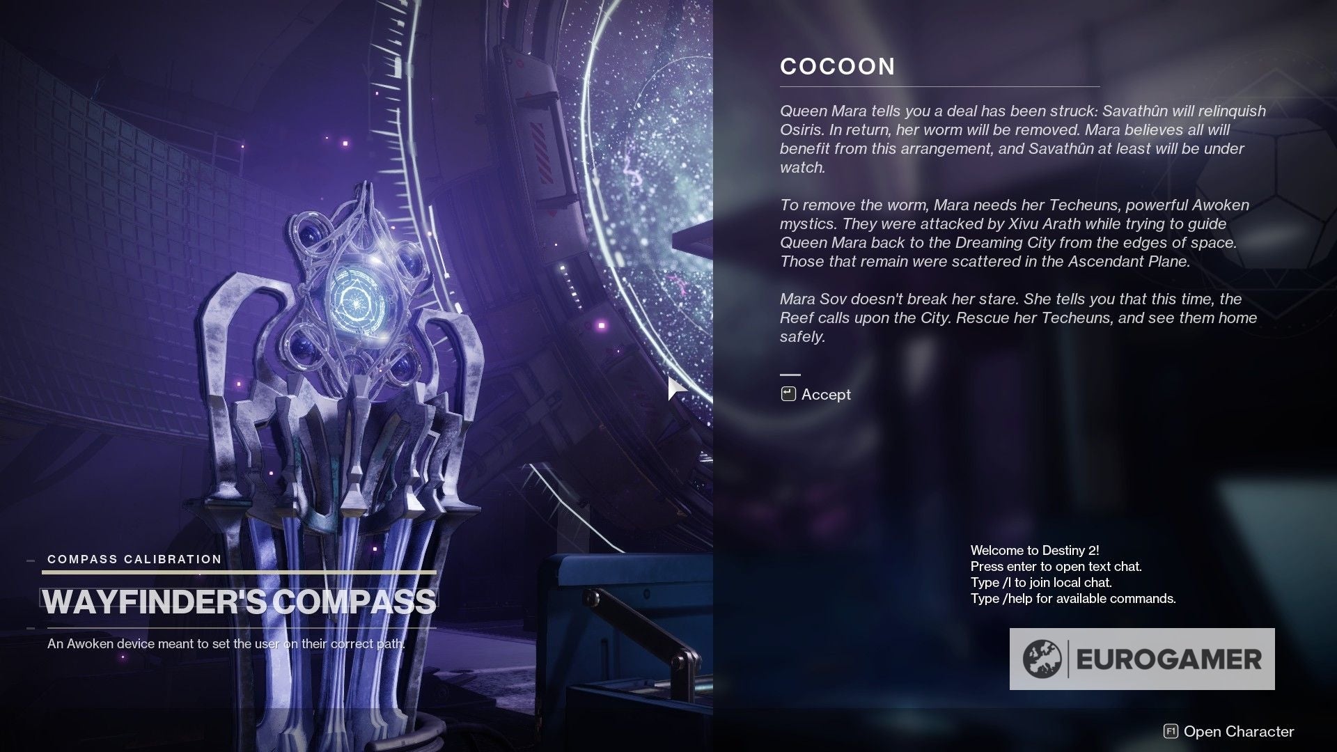 Destiny 2 Wayfinder's Compass explained Compass calibration, artefact