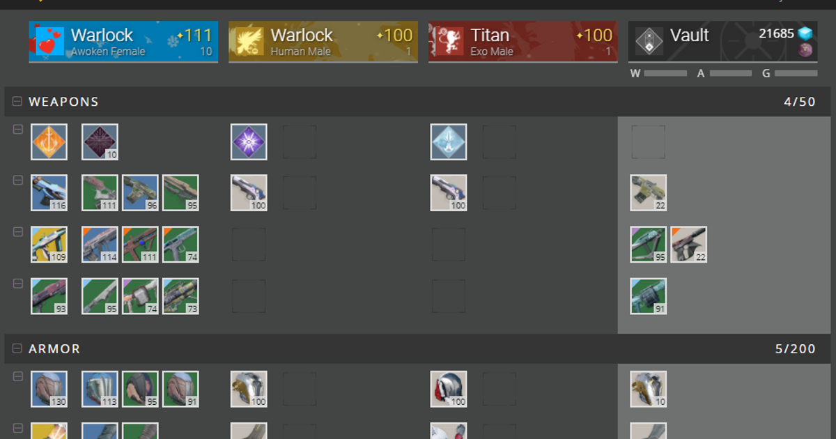 The incredibly useful Destiny Item Manager tool now works with Destiny ...