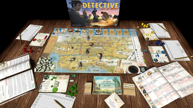 An image of the components for Detective: City of Angels.