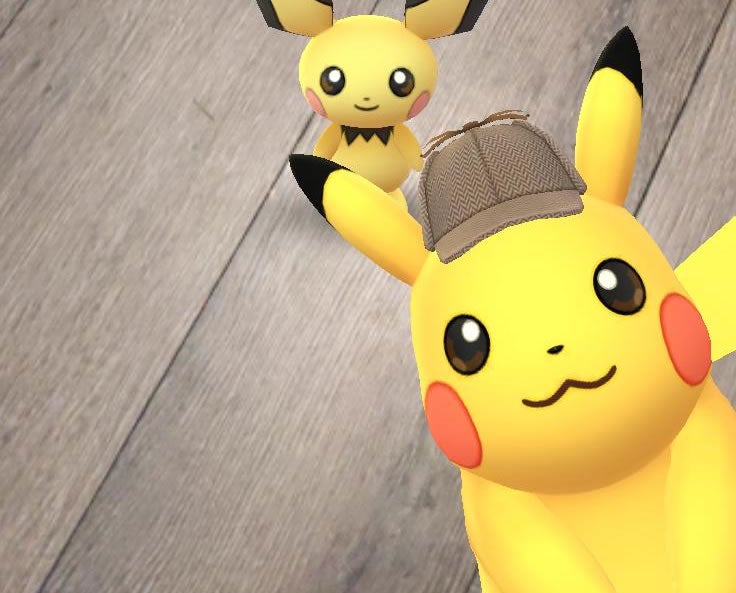 Detective pikachu water 2025 pokemon in backpack