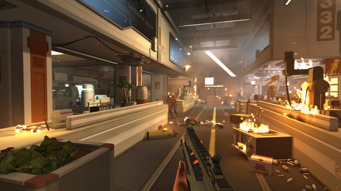 Violence in a Deus Ex: Human Revolution Director's Cut screenshot.