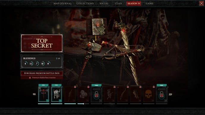 A visual representation of how the Diablo 4 battle pass will work.
