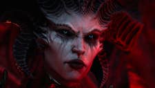 Image showing the demonic villain of Diablo 4 Lilith looking menacing.
