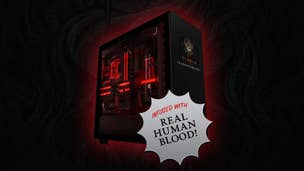 Yes, I think Blizzard giving away a Diablo 4 themed PC infused with real human blood is weird too