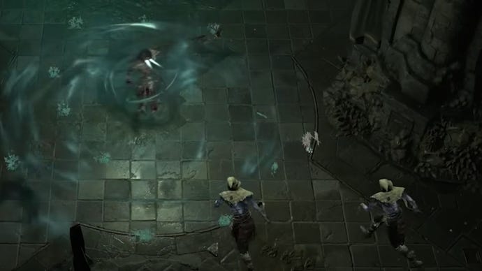 Diablo 4 crossplay will feature gameplay mechanics such as the ones shown in this battle.