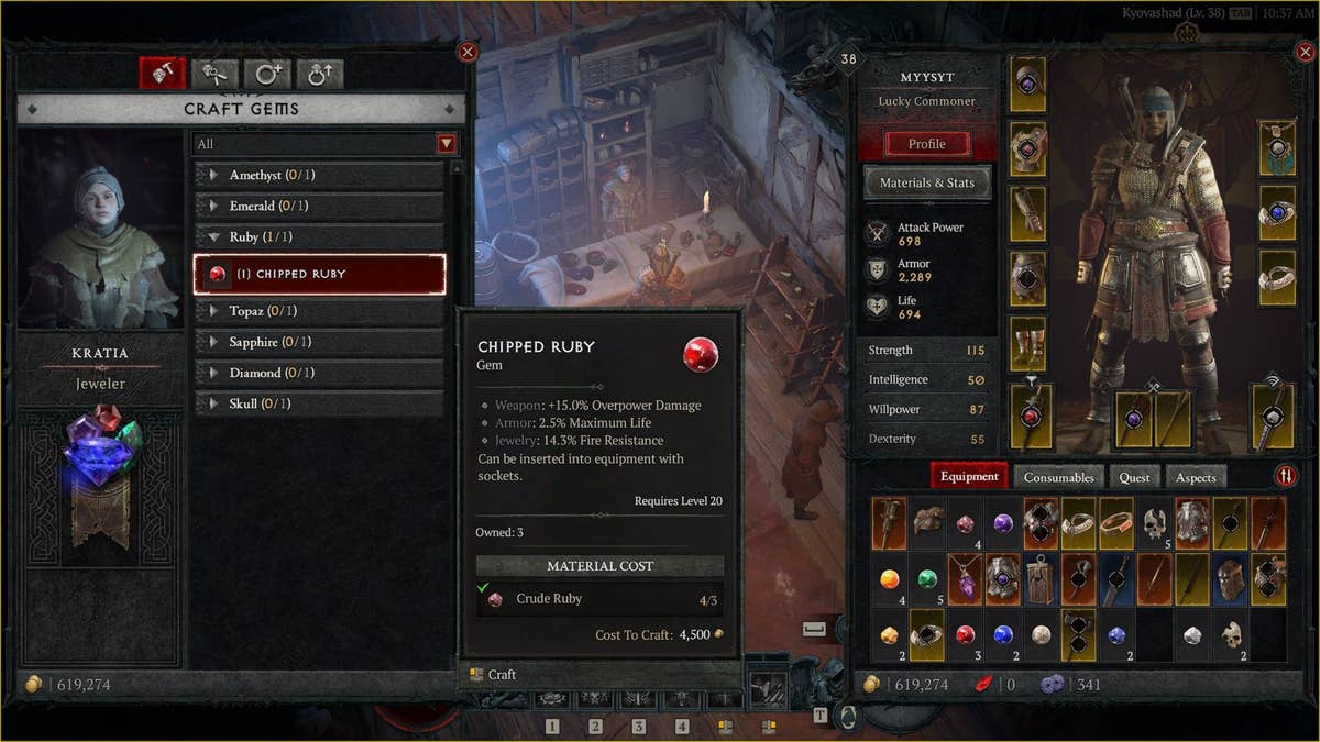 Diablo 4 Gems: How to upgrade gems and unlock the Jeweler