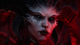 A close-up shot of Lilith from Diablo 4
