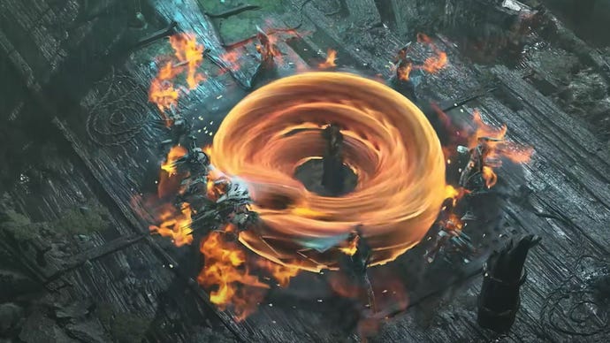 Gameplay as it will appear in Diablo 4 multiplayer.