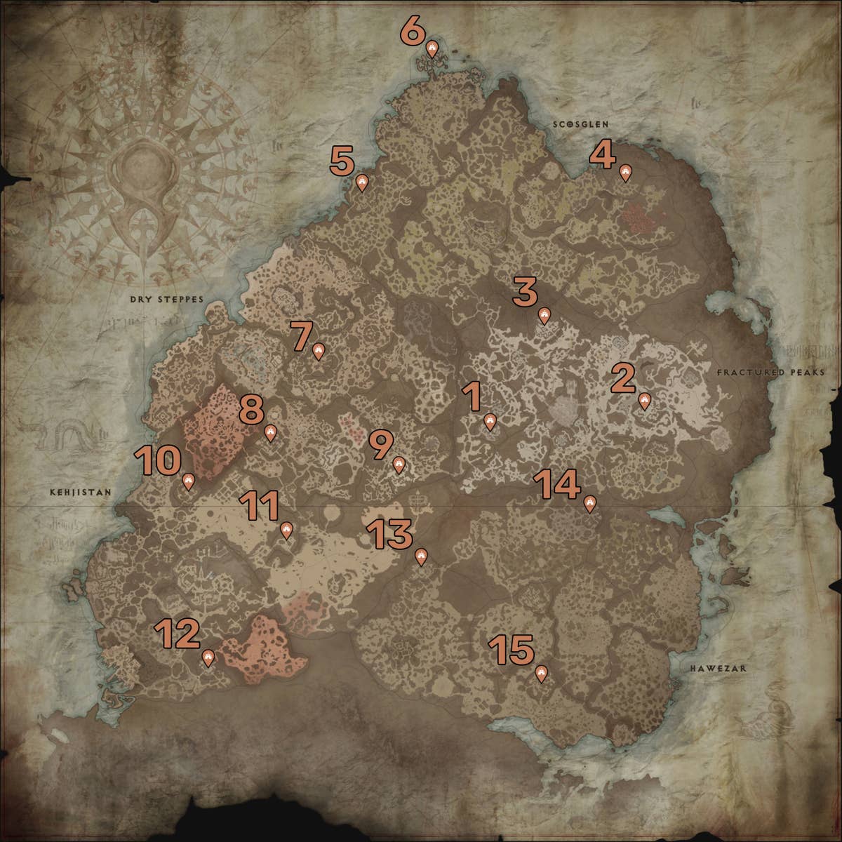 Diablo 4 Stronghold locations