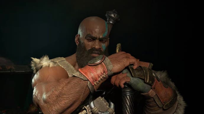 diablo four beta official barbarian art