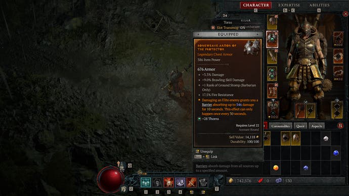 This Diablo 4 Barbarian perform needs gems such as Emeralds to work perfectly