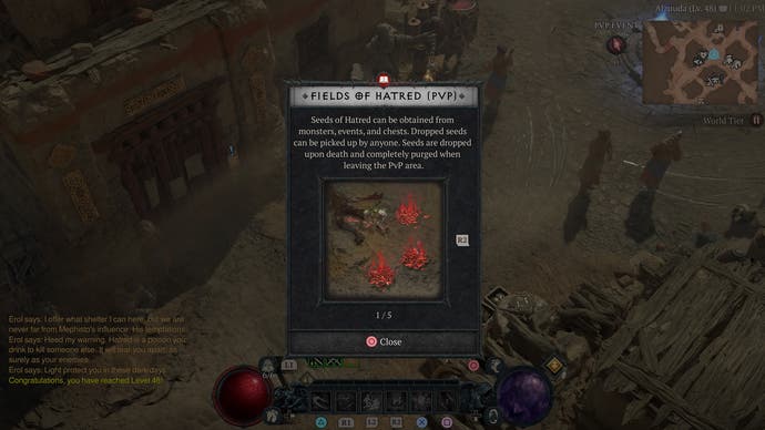 Es gibt spezielle Bereiche für PVP in Diablo 4