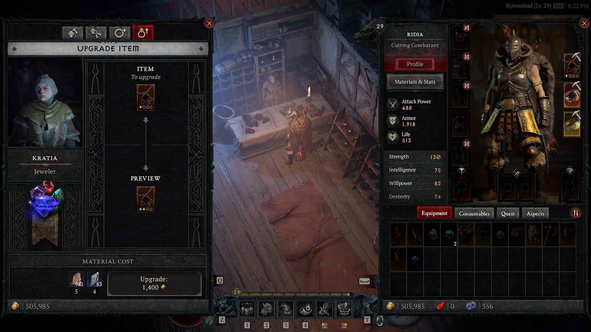 Diablo 4 Gem list, how to unlock the jeweler, and gem crafting