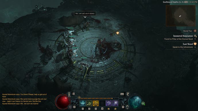 Dans Diablo 4, les nécromanciers commandent des serviteurs squelettiques