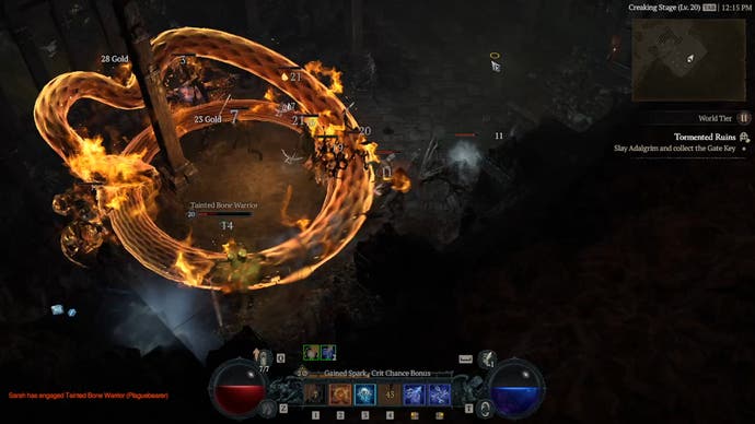 In Diablo 4, the sorcerer can use elemental skills