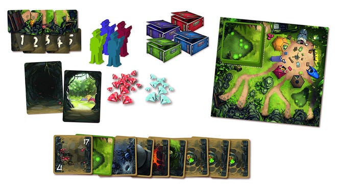 Diamant quick board game components