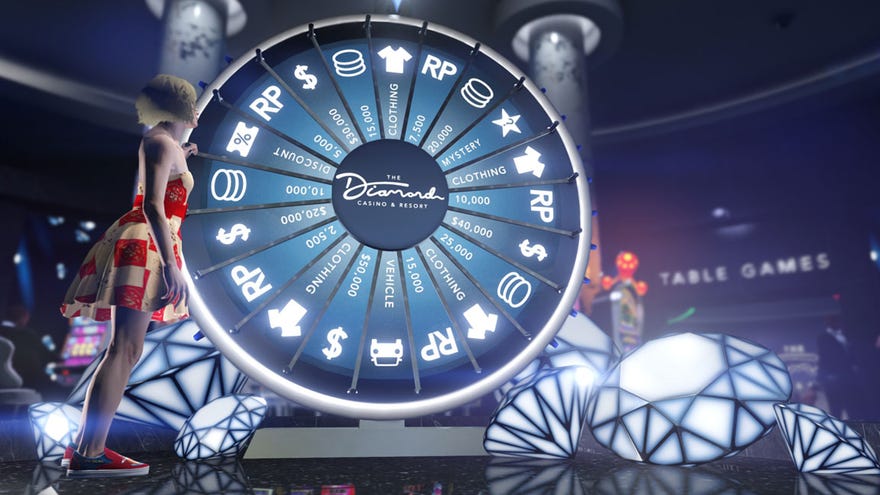 La rueda del casino de diamantes gira en GTA en línea
