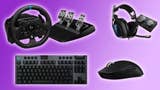 A selection of Logitech G peripherals