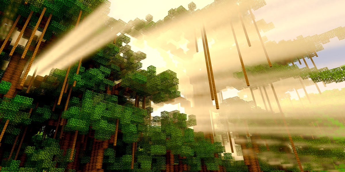 Real time raytracing in Minecraft! Available with SEUS shaders (unreleased;  for access donate to creator's Patreon) for Java 1.12.2 and requires only  optifine. Works well on GTX cards, even the 1050ti can