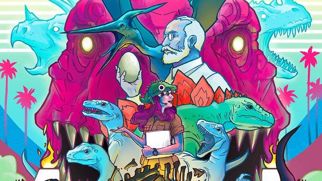 Dinosaur Island artwork Kwanchai Moriya