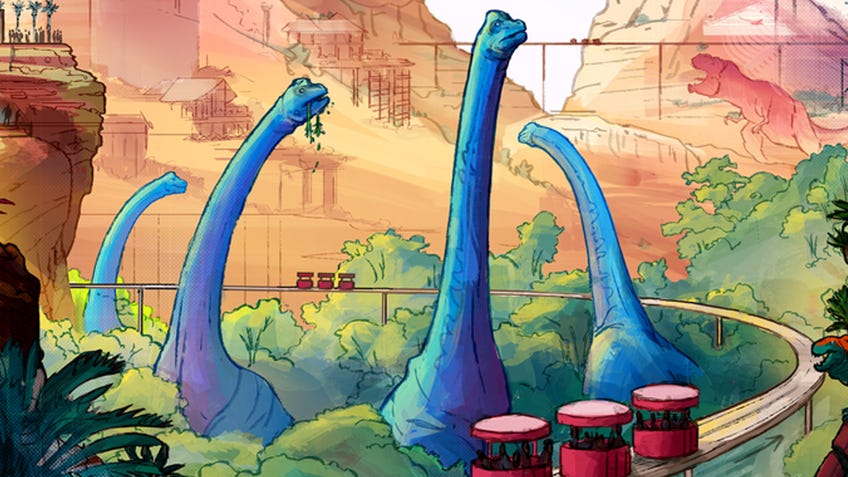 Dinosaur Island: Rawr n Write board game artwork