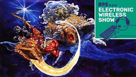 Artwork from Discworld with the Electronic Wireless Show logo in the corner