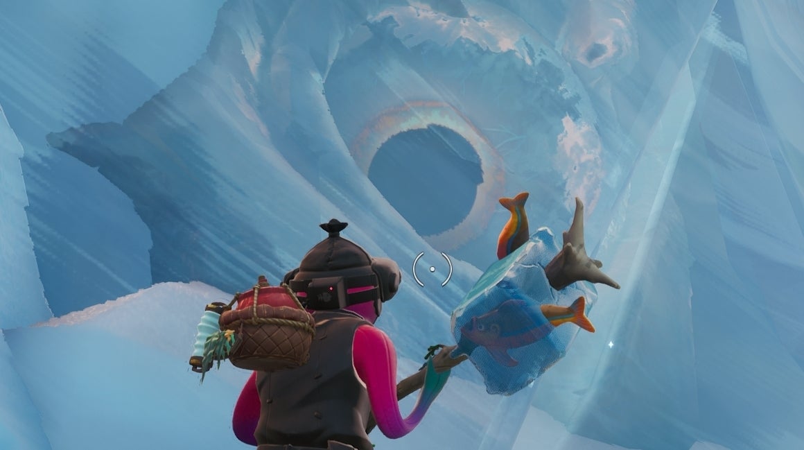 Disgusting giant eyeball emerges beneath Fortnite s Polar Peak