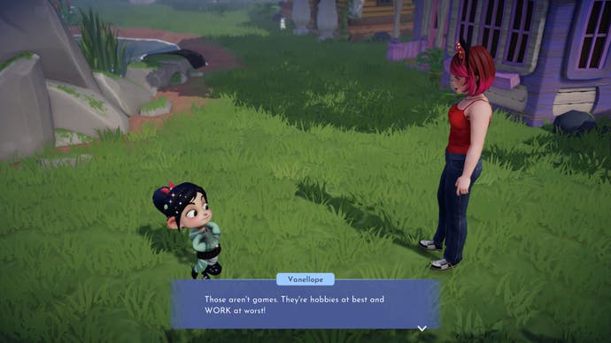 disney dreamlight valley vanellope extremely unimpressed