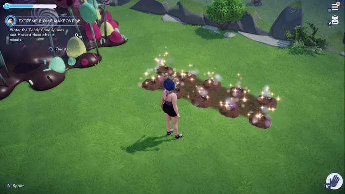 disney dreamlight valley harvesting sugarcane sprouts