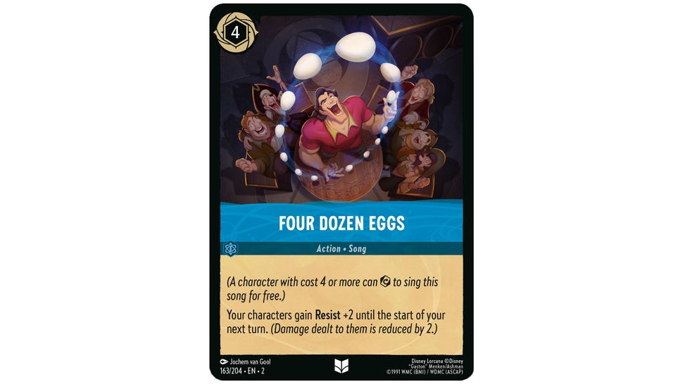 Disney Lorcana card Four Dozen Eggs.