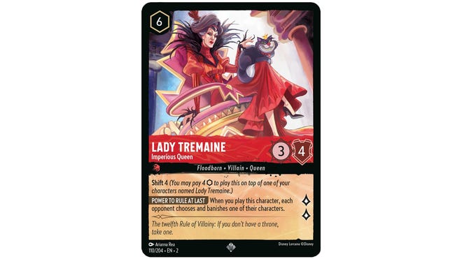 Disney Lorcana Lady Tremaine, Imperious Queen.