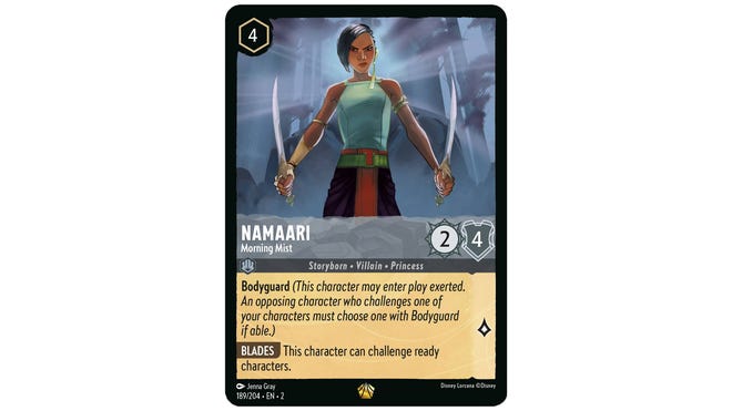 Disney Lorcana card Namaari, Morning Mist.