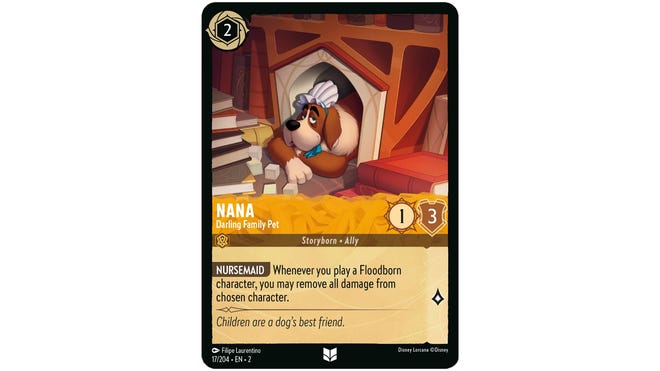 Disney Lorcana Nana, Darling Family Pet card.
