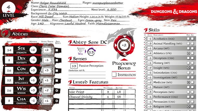 8 best D&D character sheets for every type of player | Dicebreaker