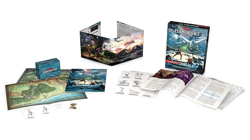 Dungeons & Dragons Essentials Kit layout