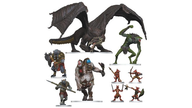 An image of miniatures from Dungeons & Dragons: Onslaught