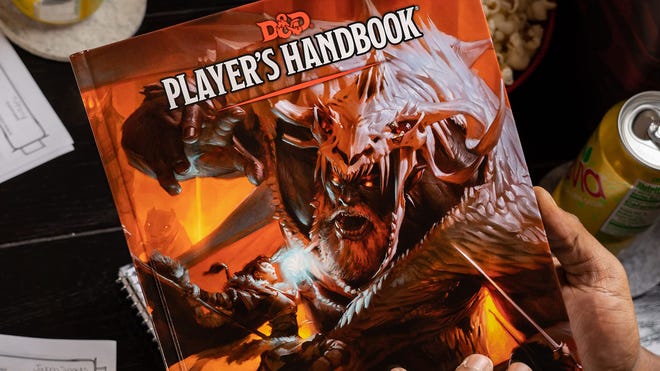 Dungeons & Dragons 5E oyuncusunun bir görüntüsü