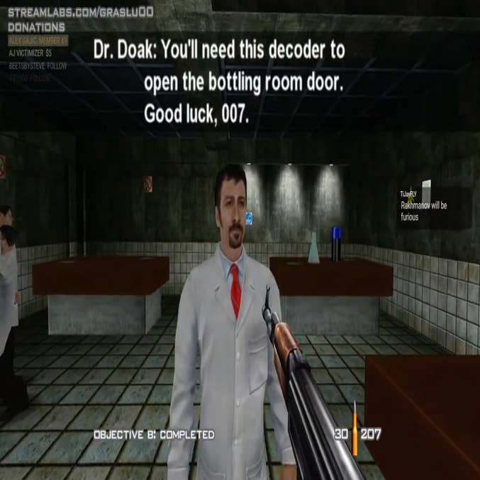 Dr. Doak is now in the cancelled GoldenEye 007 XBLA remaster