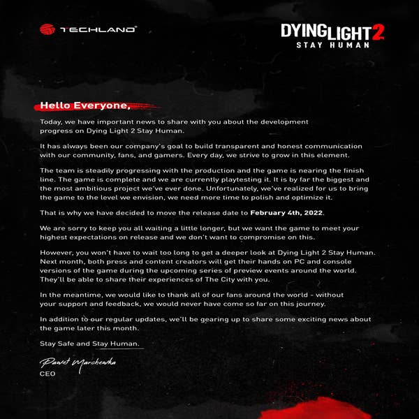 Techland does not plan a sequel to Dying Light 2 - IG News